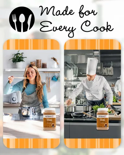 Miniatura 7 de Shirley J Polvo de caldo rico con sabor a carne, base de sopa multiusos y caldo bajo en sodio – Sustituye a más de 30 cajas de caldo, condimento