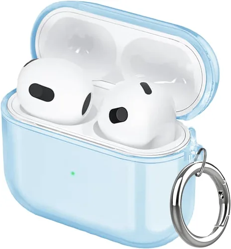 Miniatura 17 de Aircawin Funda transparente para Airpods, funda protectora a prueba de golpes para Airpod 1 y 2, accesorios de protección completa de TPU suave