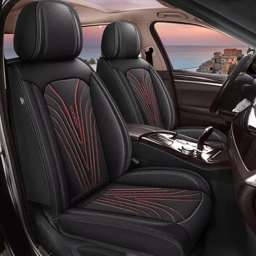 Miniatura 8 de DISUTOGO 2 fundas de asiento delantero para Nissan Maxima 2011-2024 2025: fundas de cuero impermeables para asientos de automóvil, protector