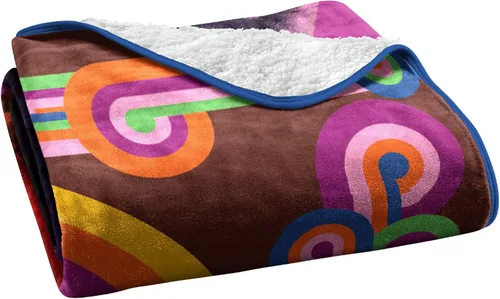 Miniatura 3 de Northwest Willy Wonka - Manta Sherpa de seda táctil, 60 x 80 pulgadas, diseño de Wonka