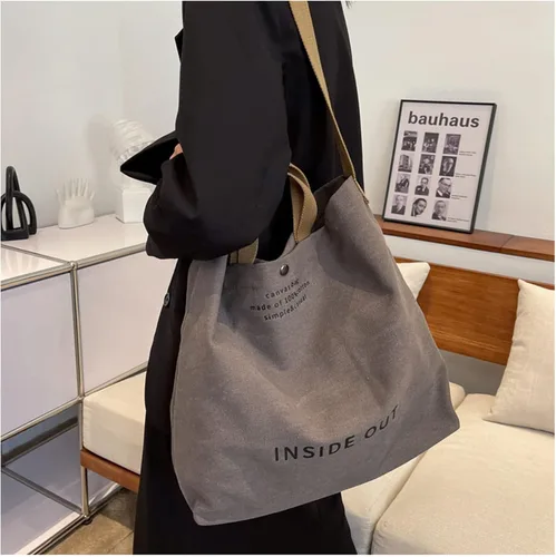 Miniatura 7 de UICIOP Bolsos de lona para mujer, bolso de trabajo casual para hombro, bolso cruzado con asa superior, bolsos cruzados