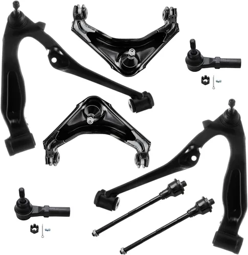 Miniatura 309 de Detroit Axle - Kit de brazos de control de extremo delantero de 8 piezas para Dodge Dakota 00-04, Durango 00-03, 4 brazos de control superior e