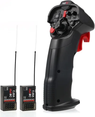Miniatura 9 de HOTRC DS-4A 2.4G 4 Canales Transmisor de Radio RC de Mano Única con Receptor 4CH para Automóvil, Barco, Avión de Drones RC (Con 1 RX)