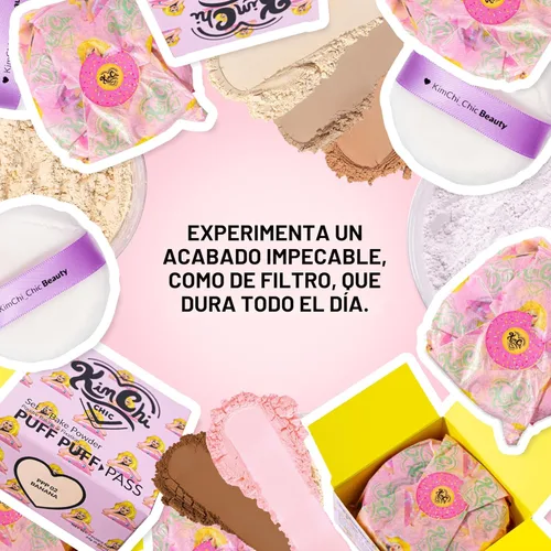 Miniatura 5 de Kimchi Chic Set de esponjas Beauty Puff Puff Pass y Polvo fijador para maquillaje, polvo suelto extra esponjoso para el rostro, maquillaje facial