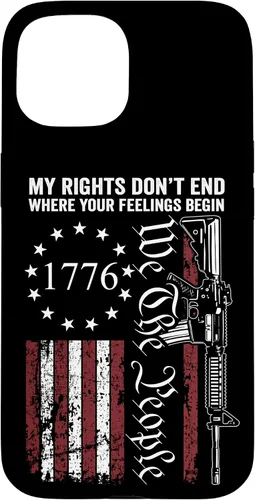 Miniatura 6 de My Rights Don't End Where Your Feelings Begin USA Gun Flag Case for iPhone 17