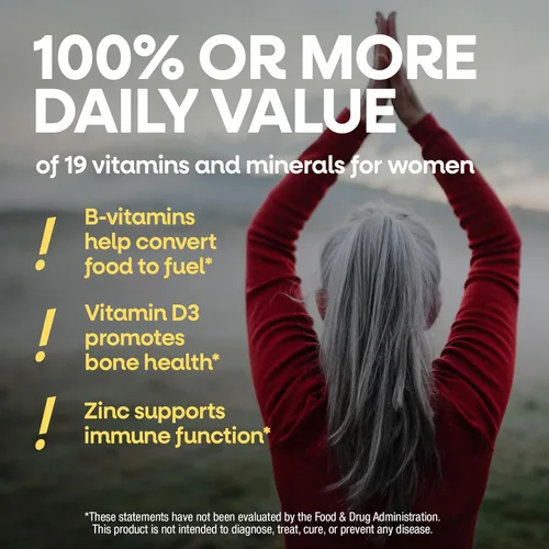 Miniatura 4 de Nature's Way ¡Alive! 50 Plus Tabletas multivitamínicas completas para mujeres, vitamina diaria para mujeres de 50 años, apoya la función saludable