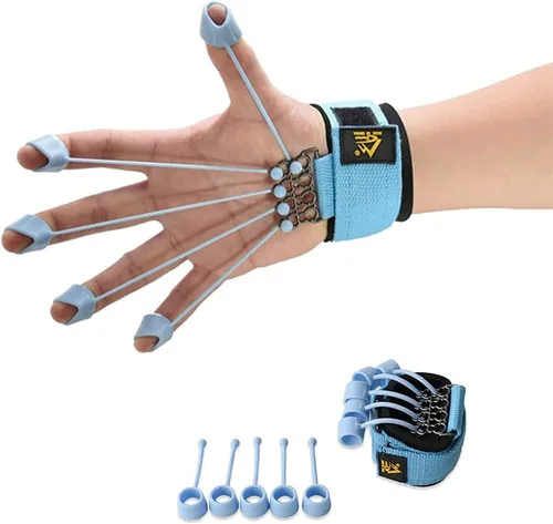 Miniatura 8 de Fortalecedor de dedos, agarre de mano, entrenamiento de fuerza, extensión de dedos, ejercitador, rehabilitación de manos, entrenamiento, aliviar