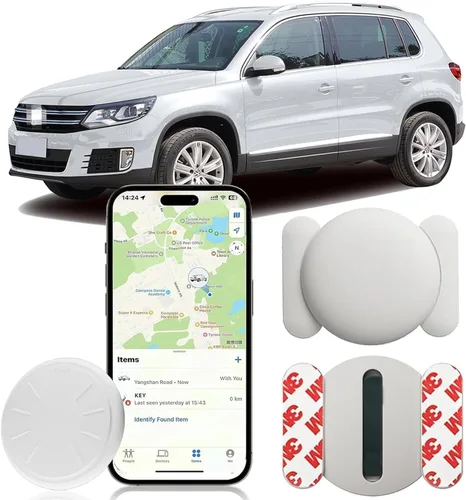 Miniatura 12 de Rastreador GPS negro para vehículos, rastreador de coche en tiempo real funciona con Apple Find My(solo iOS), sin suscripción, cobertura global