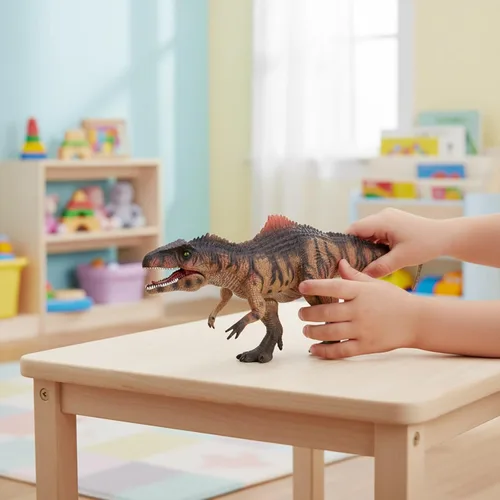 Miniatura 4 de Gemini & Genius - Juguetes de dinosaurio Tyrannosaurus Rex y Velociraptor - Mandíbula movible, gran regalo, colección, decoración de habitación