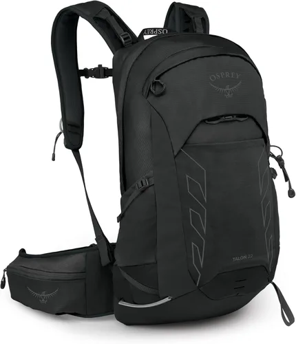 Miniatura 14 de Osprey Talon 26L Mochila de senderismo ligera para hombre - Mochila de día para viajes y campamento, negro/gris carbón