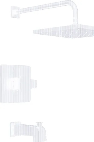 Miniatura 9 de Delta Faucet Modern Kit de Molduras Cromado de Una Sola Manija para Bañera y Ducha, Grifo de Ducha con Cabezal de Ducha de Un Solo Rociador Cromo