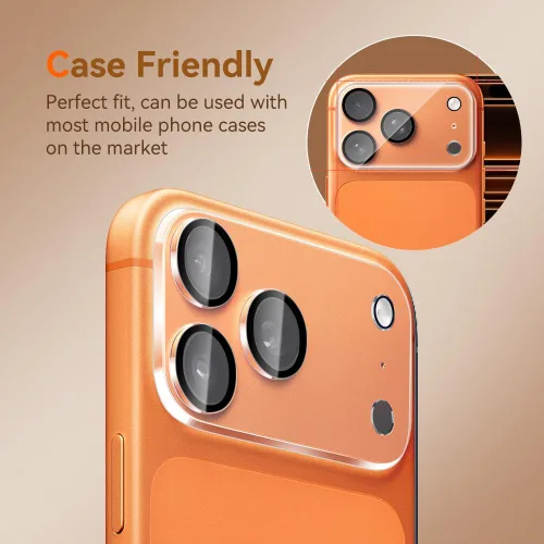 Miniatura 4 de Protector de lente de cámara para iPhone 17 Pro de 6.3 pulgadas, vidrio templado 9H, Ultra HD, resistente a los arañazos, fácil de instalar