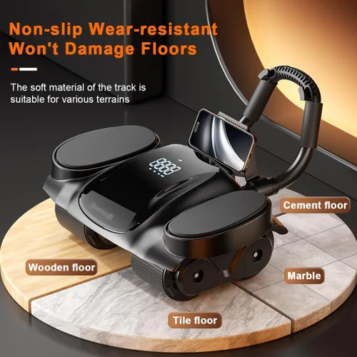 Miniatura 4 de Ab Roller Wheel with Elbow Support - Abdominal Rebound Roller with LCD Large Screen Display