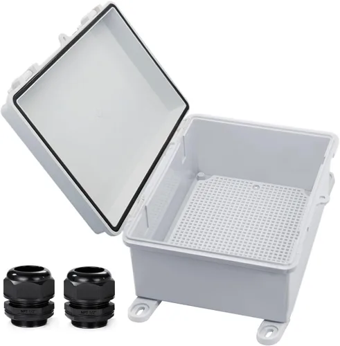 Miniatura 9 de Caja Eléctrica Impermeable a Prueba de Polvo Caja de Conexiones Resistente a la Intemperie IP67 Carcasa de Plástico ABS Caja de Proyecto