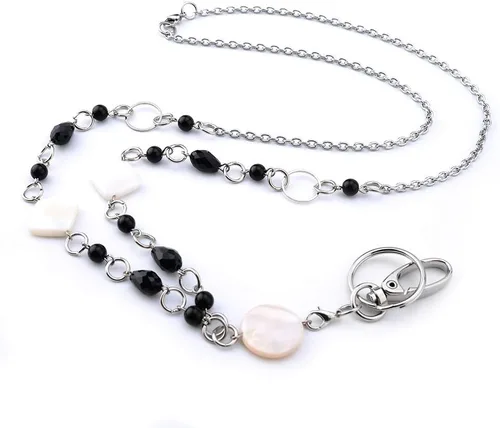 Collares de cordón de diferentes formas, titular de la insignia, cordones de nombre para mujer, cadena de acero inoxidable, Varios colores