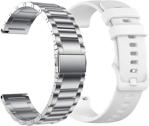 Miniatura 10 de Correas de reloj de 0.866 pulgadas compatibles con Fossil Gen 6, 5E, 5LTE, 5 Carlyle Garrett, Julianna para mujer, Explorist HR Gen 4, repuesto