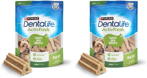 Miniatura 11 de DentaLife ActivFresh - Paquete de 2 masticables para perros pequeños, masticables dentales para refrescar el aliento, sabor a pollo, 13.5 onzas cada