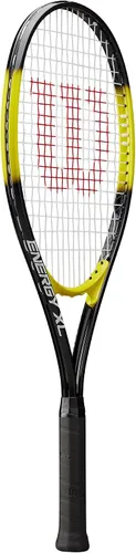Miniatura 2 de Wilson Energy XL - Kit de inicio de raqueta de tenis de cuerpo largo de aleación de titanio, viene con 3 overgrips negros y una lata de pelotas