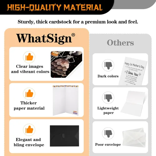 Miniatura 5 de WhatSign Divertida tarjeta de cumpleaños de Halloween, diseño de esqueleto espeluznante, tarjetas de Halloween para mujeres, hombres, niñas y niños