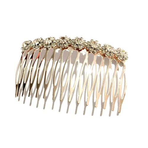 Los accesorios de pelo nupcial de moda más populares Rhinestone perla aleación peine de pelo de la boda horquilla nupcial cristal horquillas