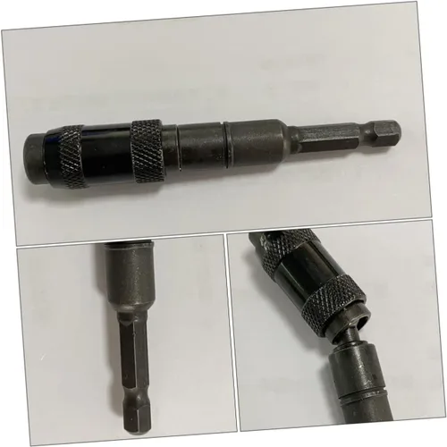 Miniatura 7 de TEHAUX Soporte de punta de poste magnético universal para broca de broca, soporte magnético para brocas, eje de extensión de broca, acero cromado
