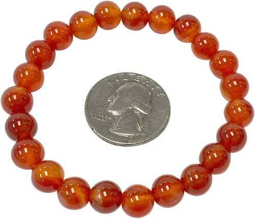 Miniatura 13 de Gem Avenue Handmade Round Bead Stretch Bracelet Unisex Natural Stone Beaded Jewelry for Men & Women, Elastic Wristband for Daily Wear