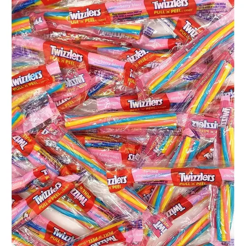 Miniatura 12 de CandyKrave Twizlers - Caramelo de fresa en forma de torsión - (2 libras, más de 70 piezas) Caramelo a granel envuelto individualmente - Caramelo