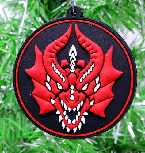 Miniatura 8 de Juego de 6 adornos navideños con temática de juego de rol de Dungeons and Dragons D&D (diseño inastillable)