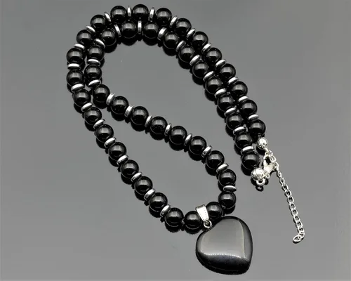 Miniatura 7 de Colgante de corazón de aventurina natural, Collar de cuentas de aventurina genuina, Collar de piedra verde, Collar de piedras preciosas, Cuentas