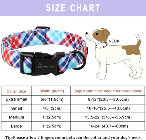 Miniatura 190 de Aring Pet Collar de algodón, lindo, con hebilla de liberación rápida, para bodas, para perros pequeños, medianos y grandes, rosa Terciopelo rosa