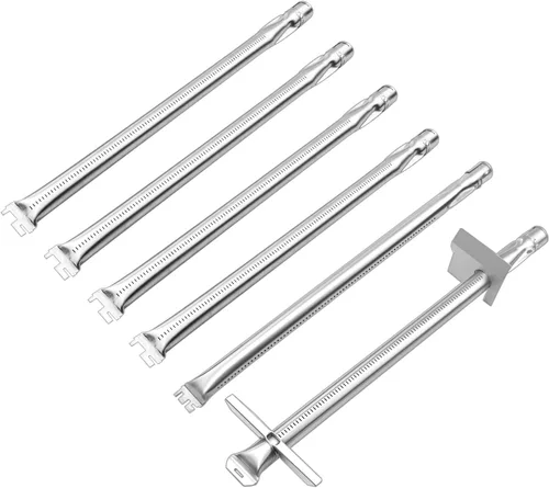 Miniatura 8 de 67554 Tubos de quemador de parrilla para Weber Summit serie 600 modelos años 2007 y posteriores, repuesto de parrilla para tubos de quemador