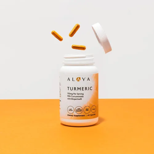 Miniatura 5 de Alaya Naturals Suplemento de curcumina de cúrcuma con BioPerine – 750 mg por porción, 95% extracto de curcumina cápsulas de cúrcuma para comodidad