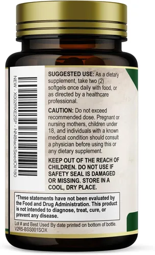 Miniatura 8 de Cápsulas de aceite de semilla de comino negro de 1000 mg por porción, semillas negras de Nigella sativa premium, aceite de semilla negra natural