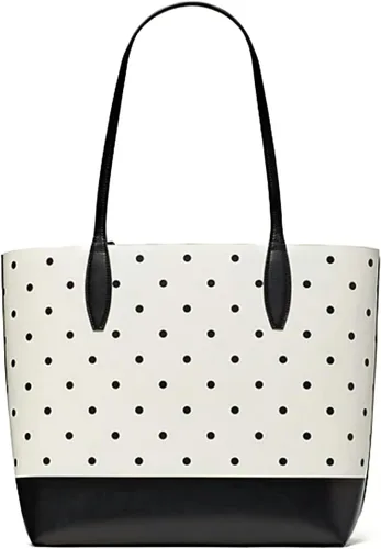 Miniatura 5 de Kate Spade x Disney Minnie Mouse - Bolso grande reversible de cuero (blanco multicolor), Blanco Multi