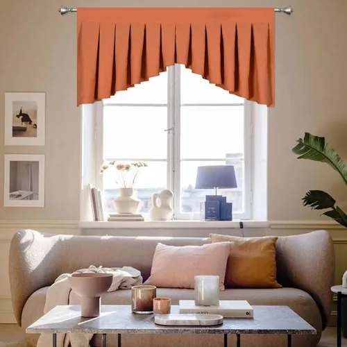 Miniatura 33 de Cenefas para Sala de Estar Amarillo Brillante Opacas con Bolsillo para Barra Cenefas para Ventanas, Paquete de 1 (Amarillo Brillante 39" An x 20" L)