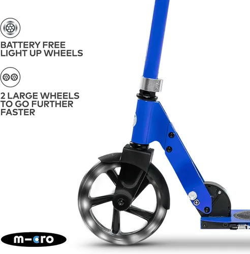 Miniatura 4 de Micro Kickboard - Micro Cruiser LED - Monopatín Micro plegable de dos ruedas con diseño suizo, para niños con deslizamiento suave y ruedas grandes
