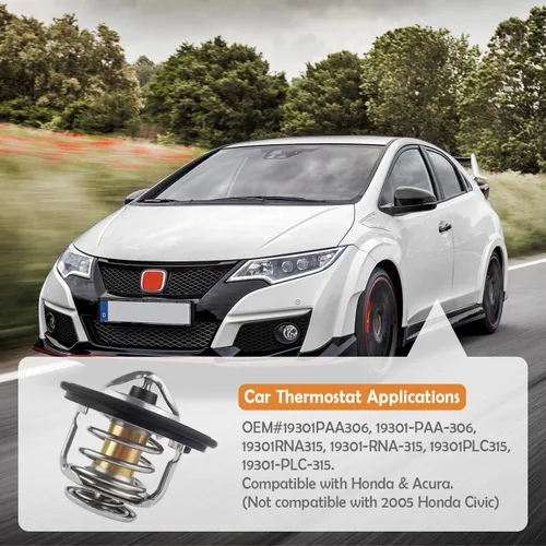 Miniatura 3 de Termostato para automóvil, termostato de refrigerante del motor de servicio pesado compatible con Honda Civic Accord Acura EL CL, termostatos