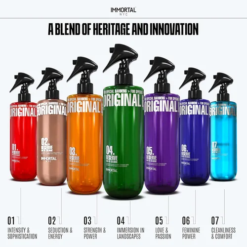 Miniatura 8 de Immortal NYC Reserve 04, Colonia para después del Afeitado en Spray para Cuerpo/Rostro, 17 oz - Exclusivo para Barberos - Suaviza la Piel