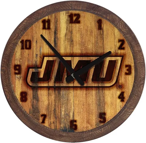 Miniatura 123 de The Fan-Brand NCAA Oklahoma Sooners: Reloj de pared con parte superior de barril de imitación para decoración de bar, decoración de fiesta