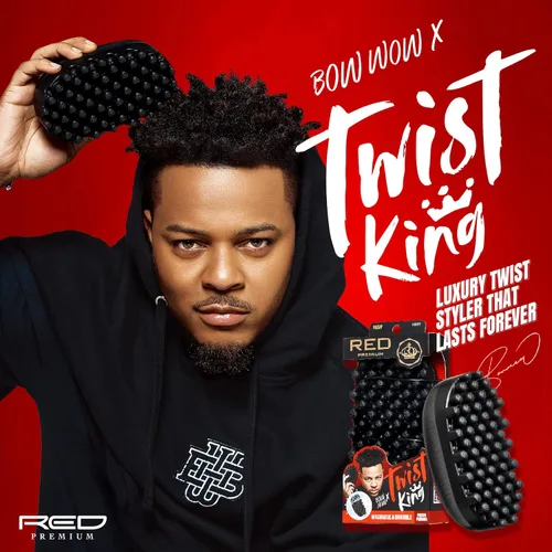 Miniatura 5 de RED by Kiss BowWow Twist King - Peine de estilor de lujo premium para trenzar y rizar, duradero y lavable, alternativa a la esponja para barberos