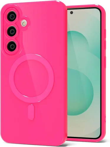 Miniatura 118 de Svanove para Samsung Galaxy S22 Funda de teléfono de silicona magnética, compatible con Magsafe, linda para mujeres, brillante color brillante, gel