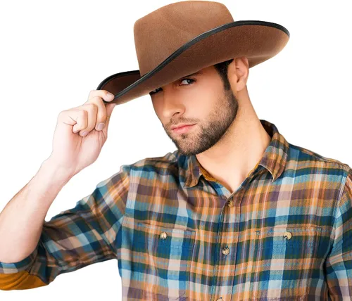 Miniatura 4 de Sombrero de vaquero con tachuelas de fieltro - Unisex