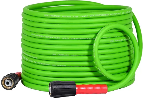 Miniatura 11 de YAMATIC - Manguera de lavado a presión súper flexible de 50 pies 1/4", resistente a torceduras, reemplazo de manguera de lavadora de presión