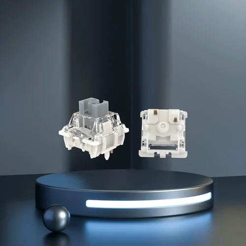 Miniatura 5 de Gateron - Interruptores G Silver Pro 3.0 de 5 pines prelubricados RGB SMD Lineal a prueba de polvo, interruptor de resorte único para teclado