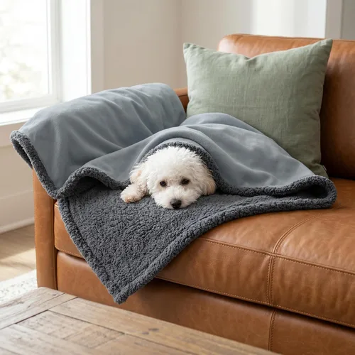 Miniatura 36 de Kritter Planet - Manta impermeable para perros, reversible, a prueba de agua, para sofá, cama y coche, fundas lavables para sofá para perros