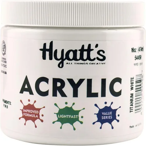 Miniatura 132 de Hyatt's Alizarine - Pintura acrílica carmesí Tubo de pintura acrílica de 2.5 fl oz de grado artístico Secado rápido y pintura no tóxica