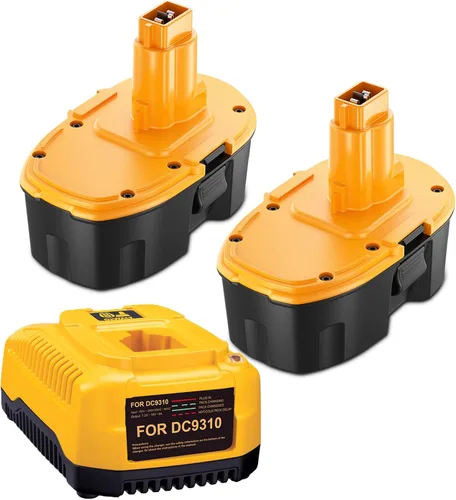 Paquete de 2 5000 Ah de repuesto para batería Dewalt de 18 V Ni-Mh DC9098 DC9096 DC9099 DC970 DW9095 DW9096 DW9098 DW9099 DE9039 DE9096 DE9098 con
