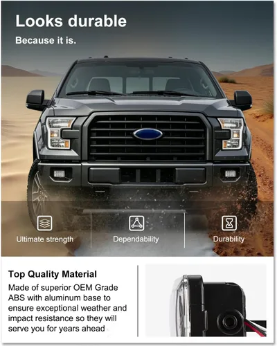Miniatura 5 de Kiwi Master Faros antiniebla F150 mejorados para Ford F-150 2015-2020 – Kit de montaje de luces antiniebla LED de 4 pulgadas, juego de lámparas
