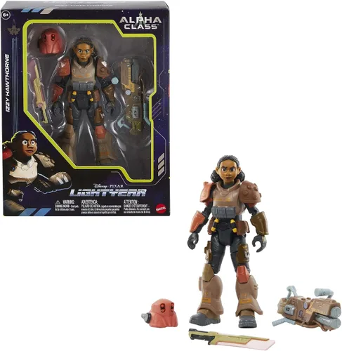 Miniatura 2 de Mattel Figura de acción de coleccionista Lightyear de Disney y Pixar, escala de 7 pulgadas, Jr Zap Patrol Izzy Hawthorne, articulada con accesorios
