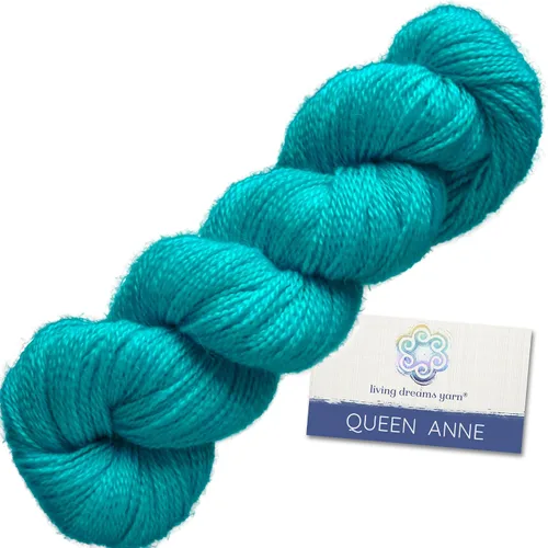 Miniatura 6 de Living Dreams Queen Anne LACE - Ovillo de lana 100% suave y lujosamente suave, color azul